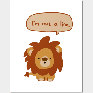 Lying Lion Posters and Art